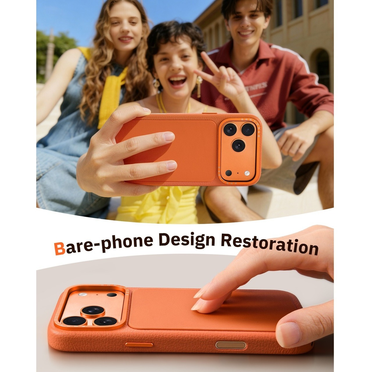 ◆iPhone 17Pro/17Pro Max◆ Leather Camera Control Cover Phone Case / レザー カメラ コントロール カバー スマホケース