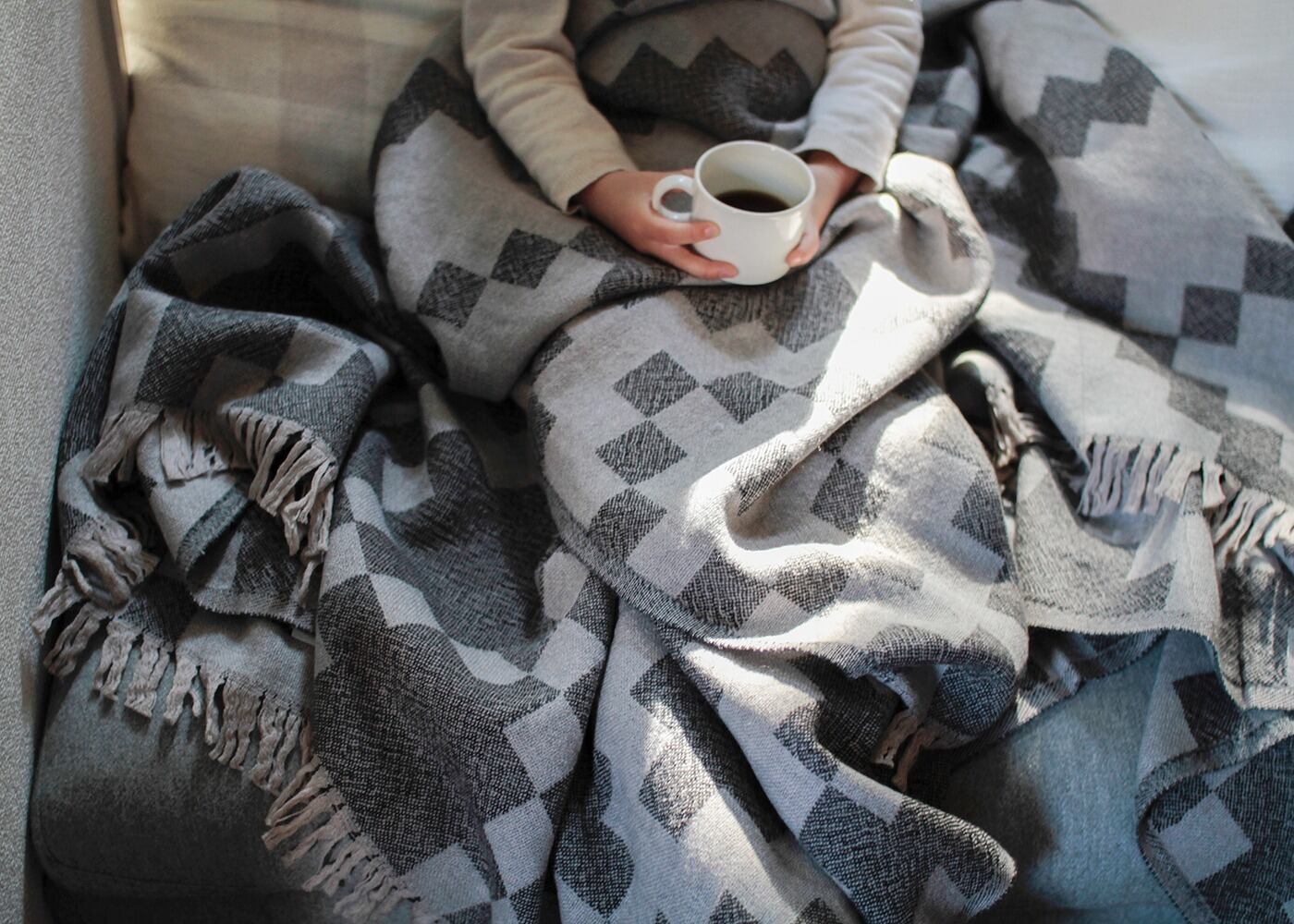 LAPUAN KANKURIT｜HUVILAウールブランケット(150×170cm)【ラッピング