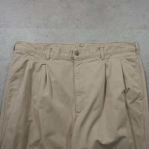 90s L.L.Bean  CHINO TROUSERS ”Flannel lining” W38L32 古着