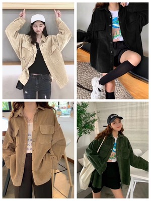 コーデュロイ　シャツジャケット　AJ33167-3181