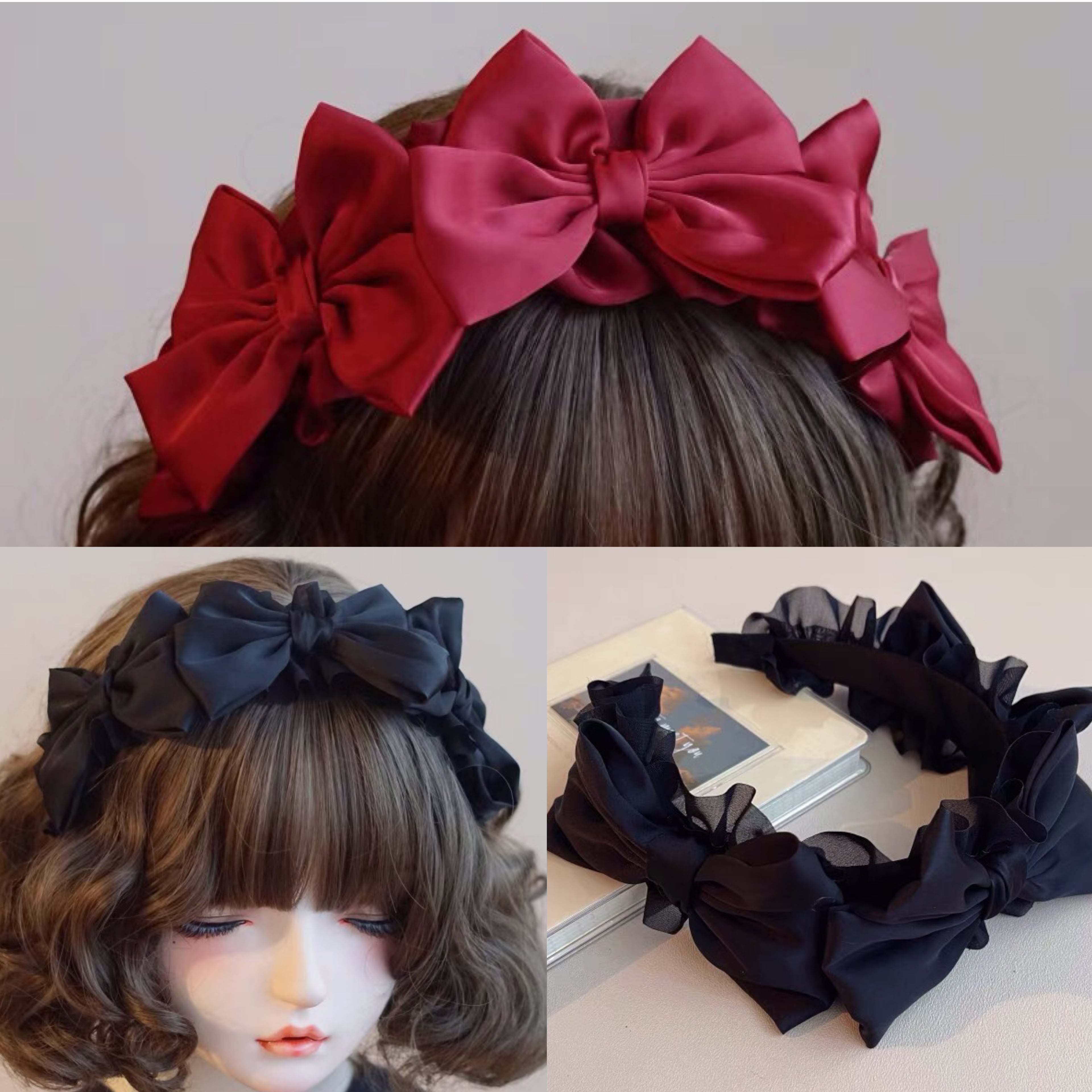 AAA キラキラリボンカチューシャ 全色セット AAA キラキラリボンカチューシャ 全色セット AAA キラキラリボン