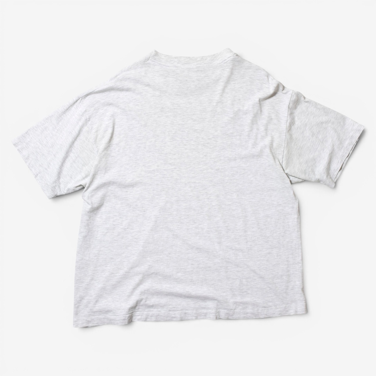 90s マリンモチーフ プリントTシャツ ライトグレー
