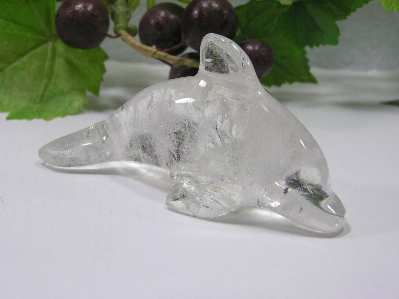 風水 アイテム クリスタル（水晶）のイルカ パワーストーン 財運 金運