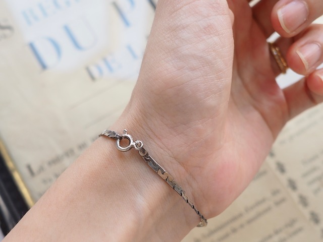 ITALY Vintgae 925 silver chain bracelet