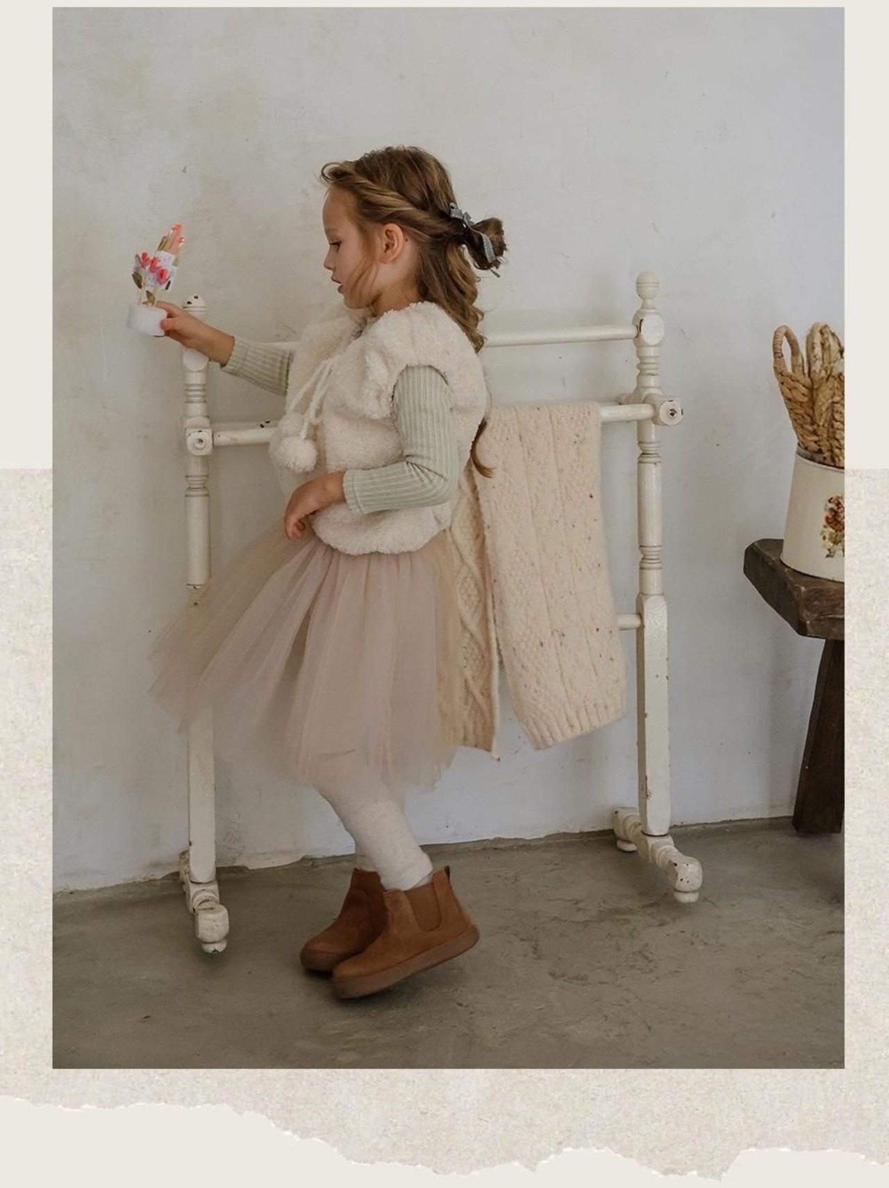 韓国子供服 / 26winter / puella FLO / モアンシャスカッツ / キッズ / 冬服 *90~140*