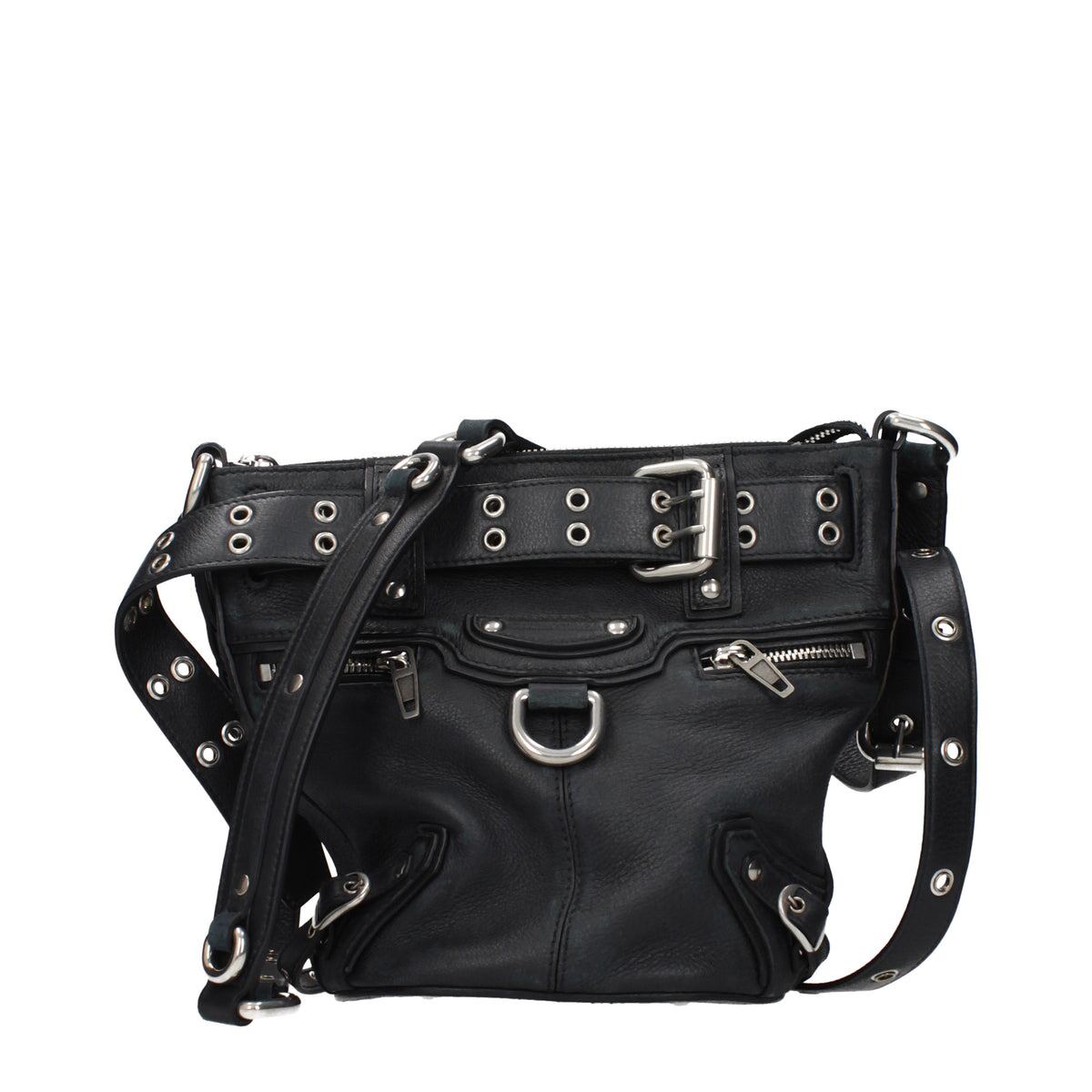 【新品】BALENCIAGA バレンシアガ レディース クロスボディバッグ レザー ブラック 702039210BZ1000