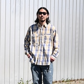 Leh / Bonber Jacket とBOWWOWのネルシャツ、モーターサイクルパンツ