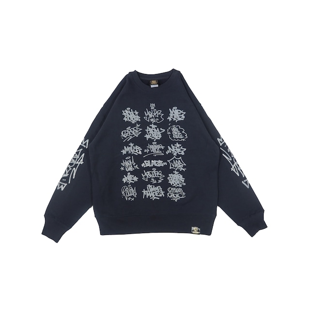 "KING" MOL CREW SWEAT SHIRT [NAVY]