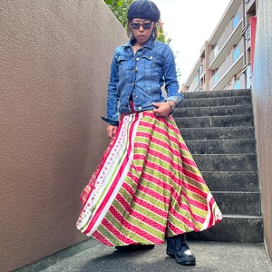 シルク巻きスカート6012