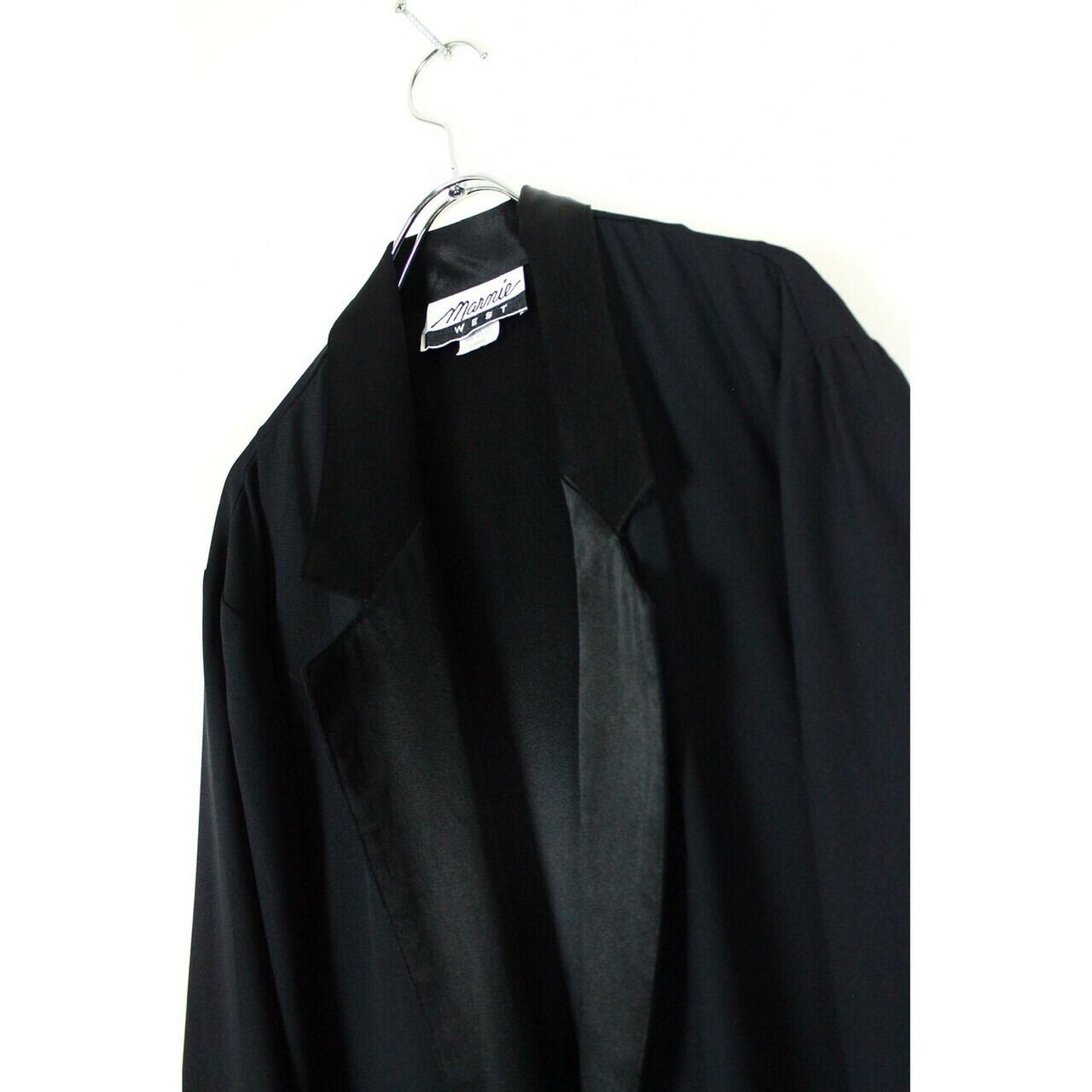 サテン切り替えイージーテーラードジャケット Made In USA 【FF-0547