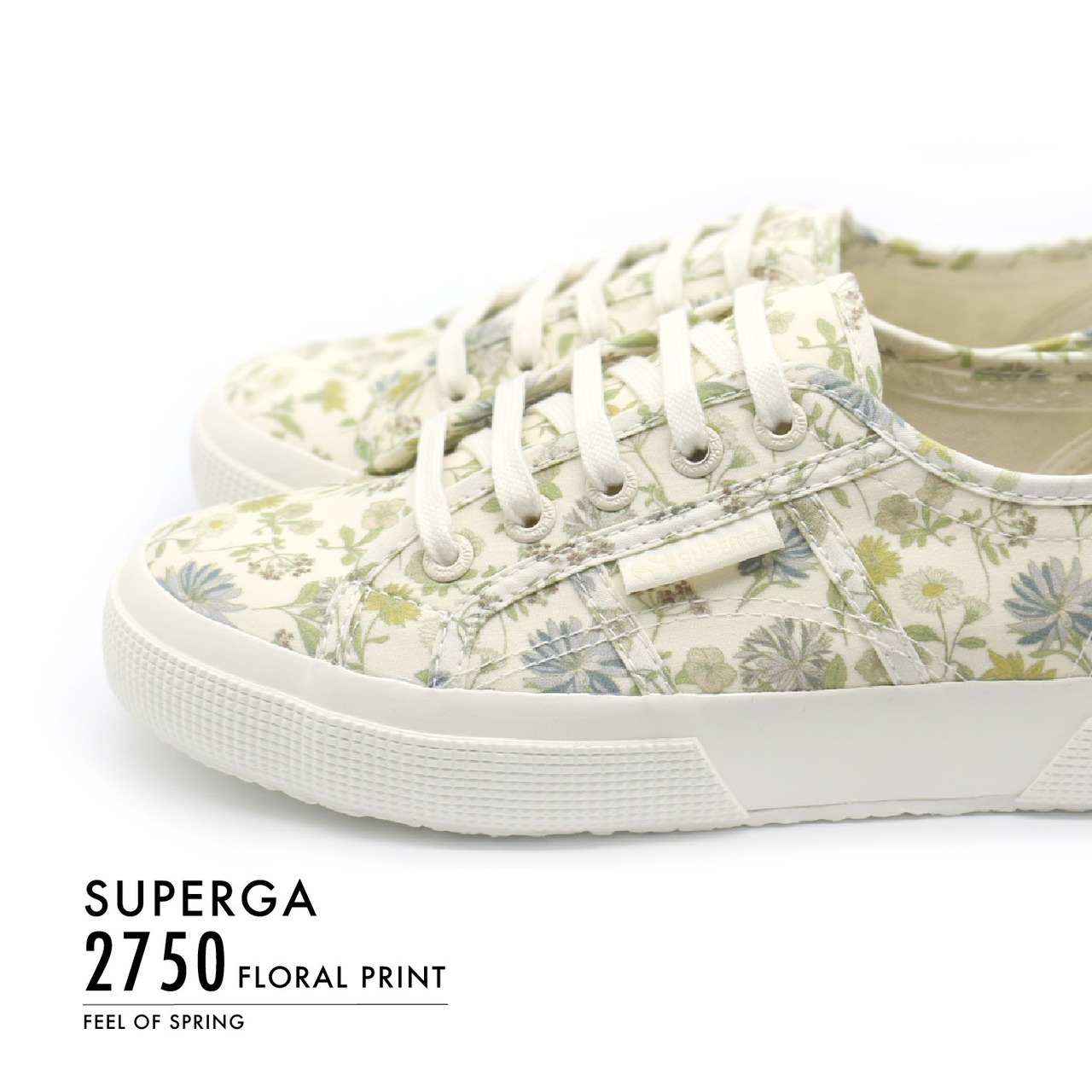 SUPERGA 2750 FLORAL PRINT 3S31222W WHT-AVORID-FLORAL PRINT AAC