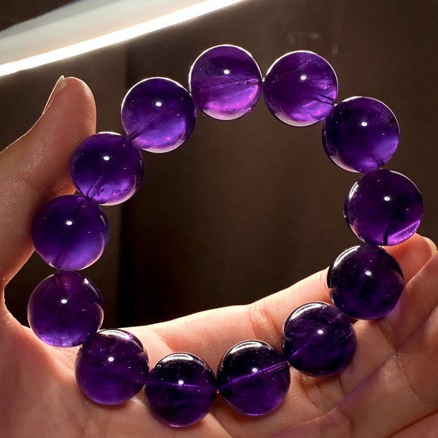 2.濃厚・妖艶パープル☆高クオリティ！ アメジスト ブレスレット