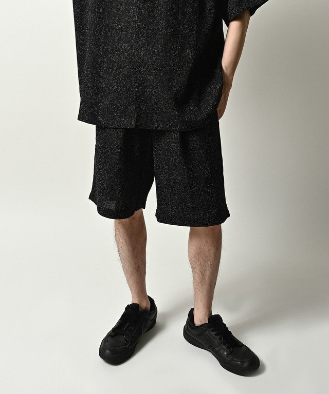 ATELANE Summer tweed shorts (BLU) 26A-18062