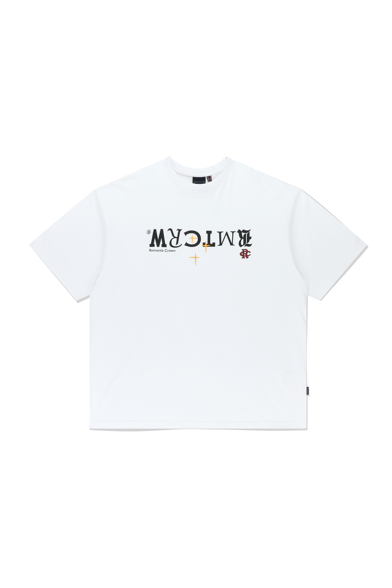 ★2024SS新作★ROMANTIC CROWN★REVERSE LOGO TEE SHIRT REVERSE LOGO TEE SHIRT_WHITE | ROMANTIC CROWN