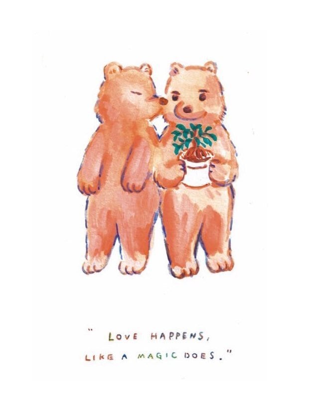 MAGIC A LIKE HAPPENS LOVE 安達茉莉子さん原画 DOES 【公式通販】 DOES MAGIC A LIKE HAPPENS LOVE 安達茉莉子さん原画 絵画