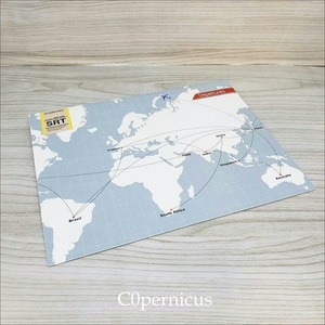 ブックギフトバッグ（地図） /地図柄　C0pernicus  封筒