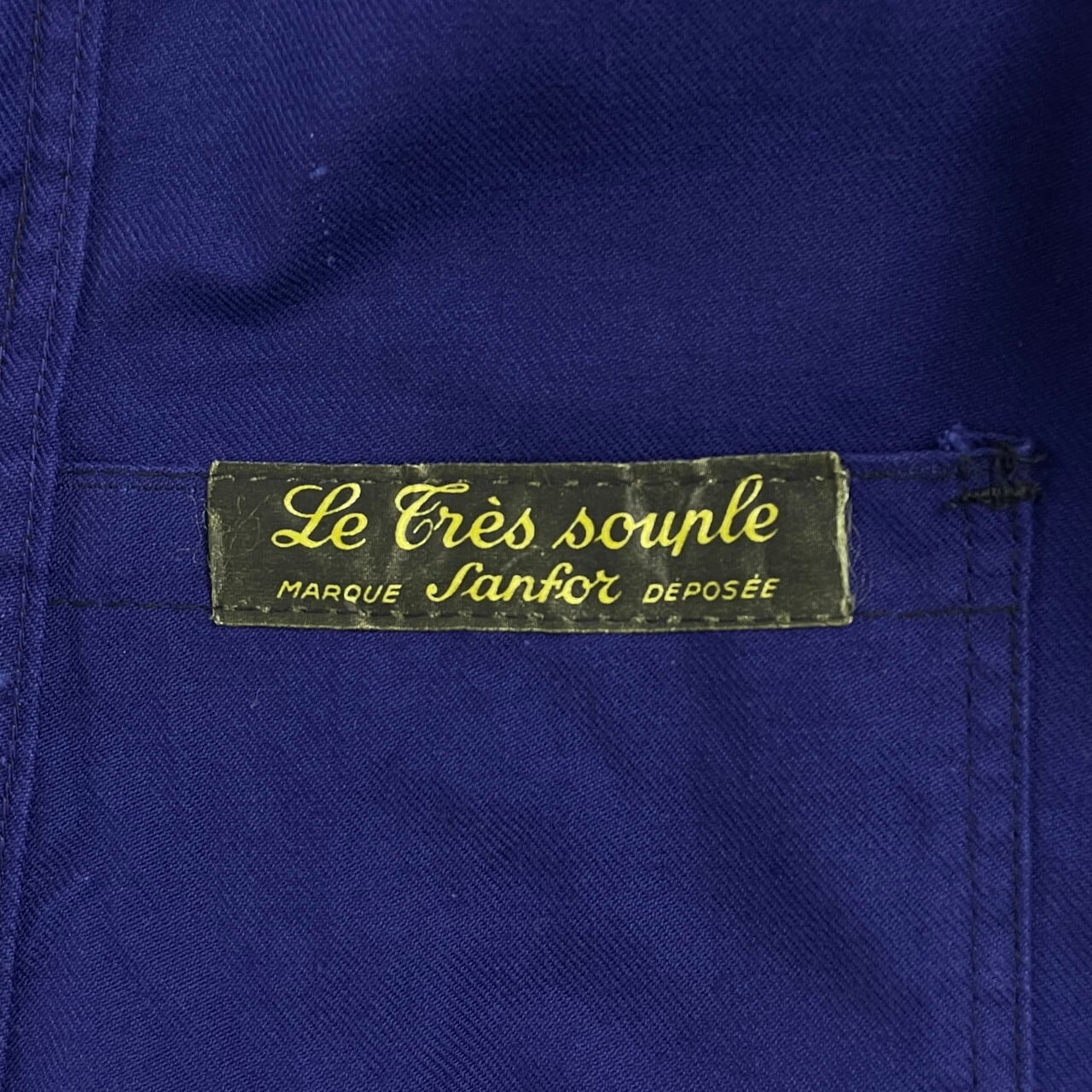 SANFOR Le Cres Soupleコットンツイルフレンチワークジャケット SANFOR Le Cres Soupleコットンツイルフレンチワークジャケット