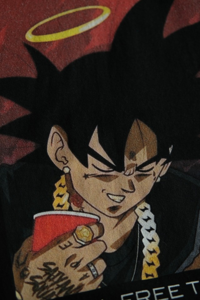 Utah／"Drip Goku" print tee shirt