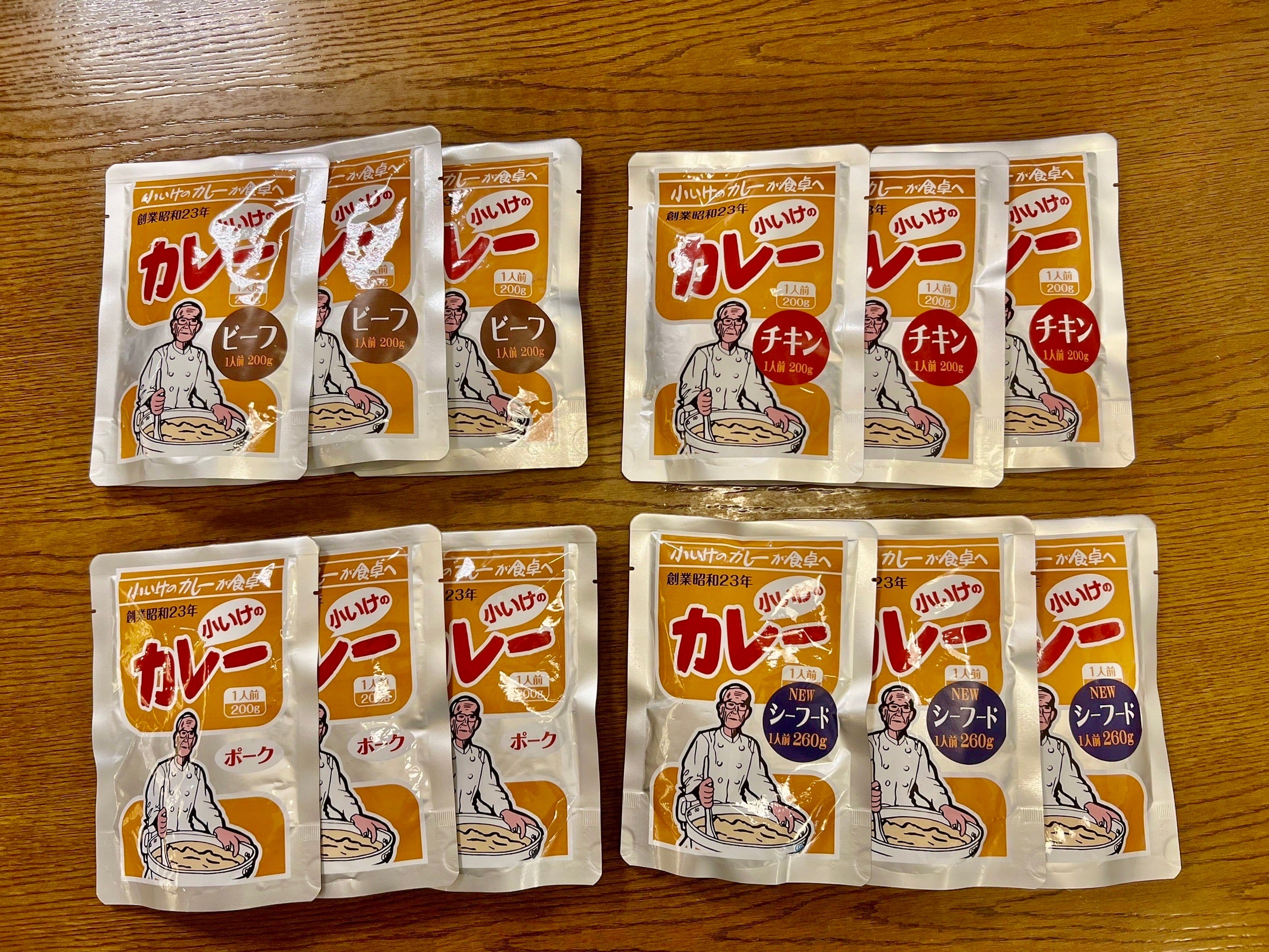 3【夏ギフトC】レトルトカレー4種×各3(12個セット)