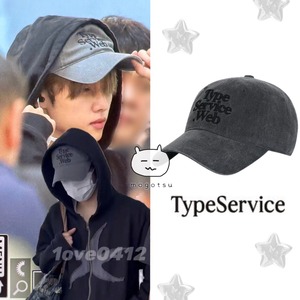 ★THE BOYZ ソヌ 着用！！【type service】Typeservice Web Cap [Dark Gray]