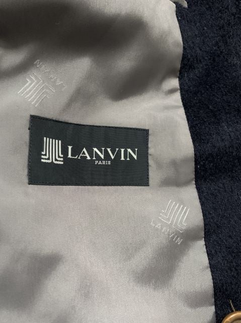 1980~90's Stand Collar Design Double Breasted Coat "LANVIN"