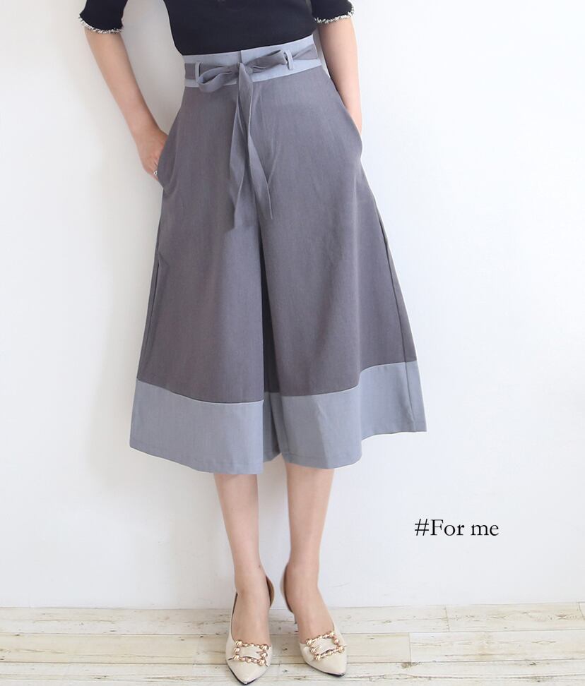 ツートンカラーのガウチョパンツ_c0011908016