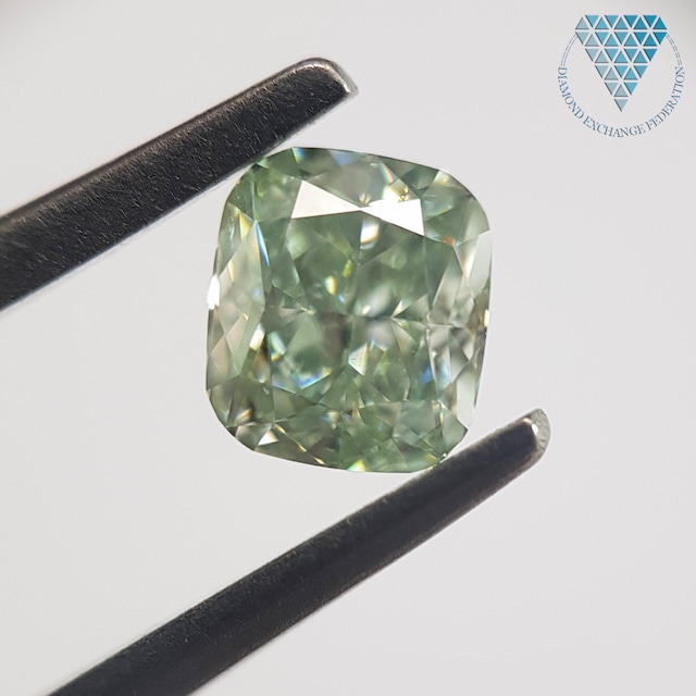 0.5 ct FANCY GREEN SI1 CUSHION GIA 天然  ダイヤモンド ルース