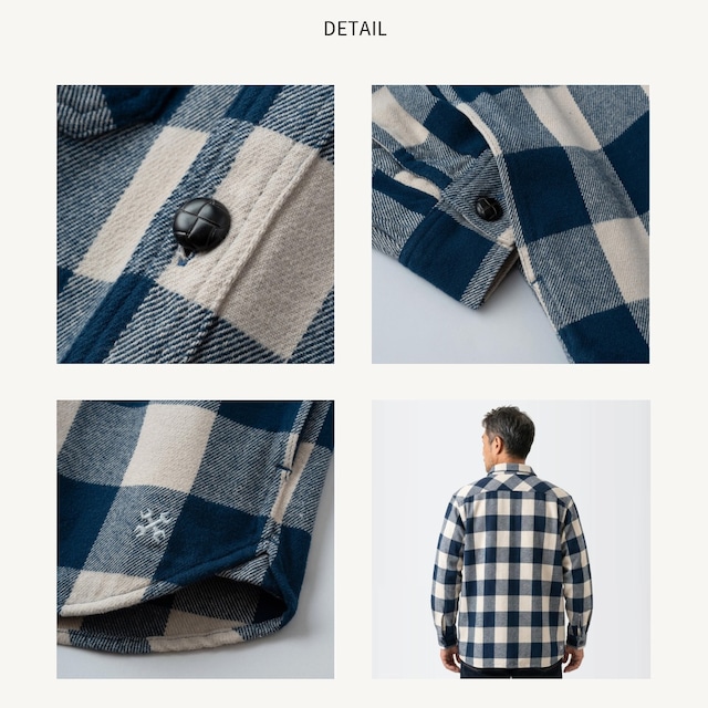 ブルコ BLUCO ヘビーフランネルチェックシャツ STANDARD WORK JACKET OL-012-021