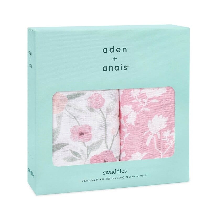 aden ＋ anais 　おくるみスワドル/モンフルール/2枚