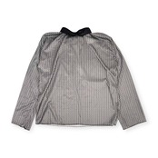 RUBIE'S ルービーズ バックリボン 金網 フェンス 総柄 長袖 ブラウス シャツ One /グレー ブラック/レトロ