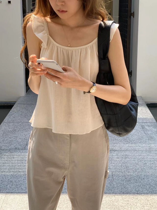 (予約) ounce / Any frill blouse 2color