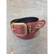 【ARCANA】ARCANA LEATHER “SHIKA NO ME” BELT / Burgundy