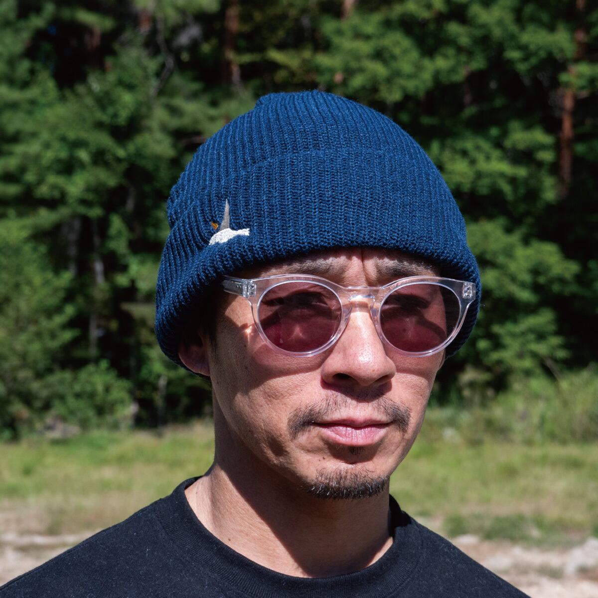 バイカラー ニット帽サングラスポッチセット KNIT CAP | unfudge ONLINE STORE