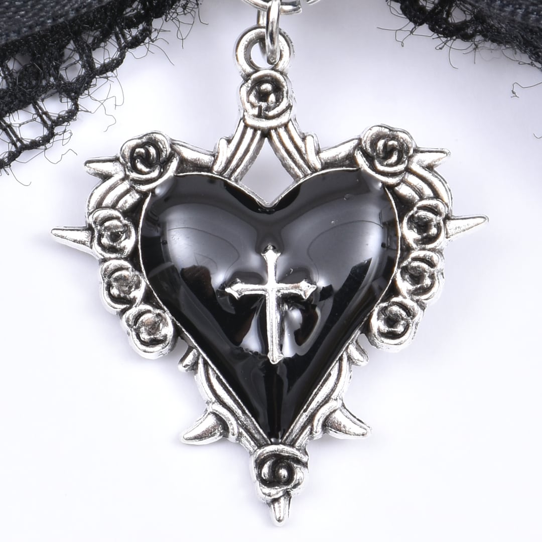 2/25新着】レースゴシックハートリボンヘアピン | VOLCAN&APHRODITE