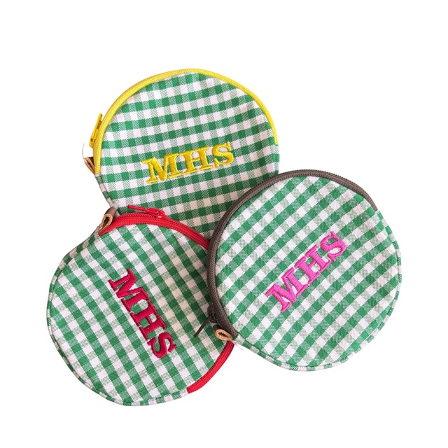 播州織　round pouch