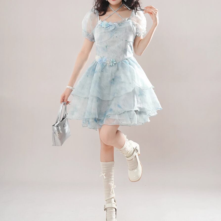 xiao xiaoニューヨーク。フリル付きオフショルダー レオタードMサイズ