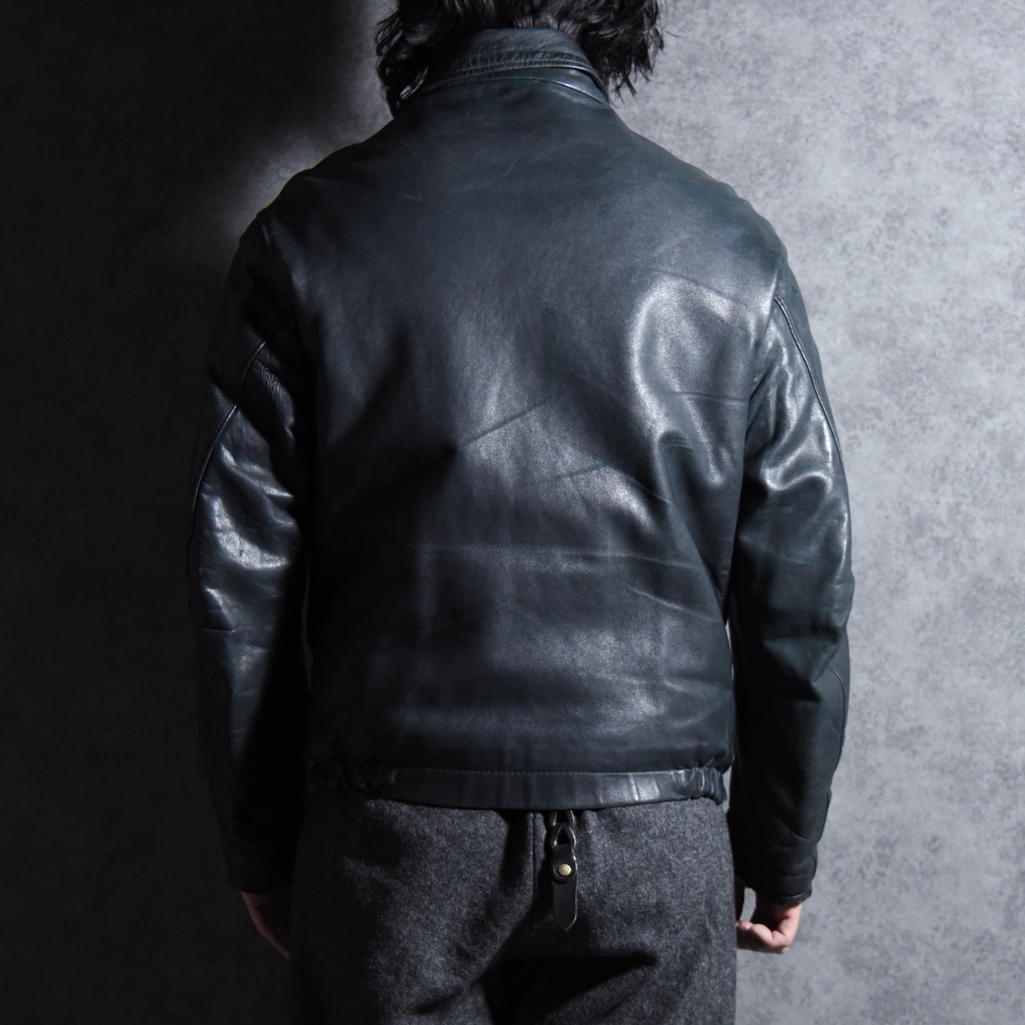 70s French Air Force Leather Pilot Jacket フランス軍 レザー