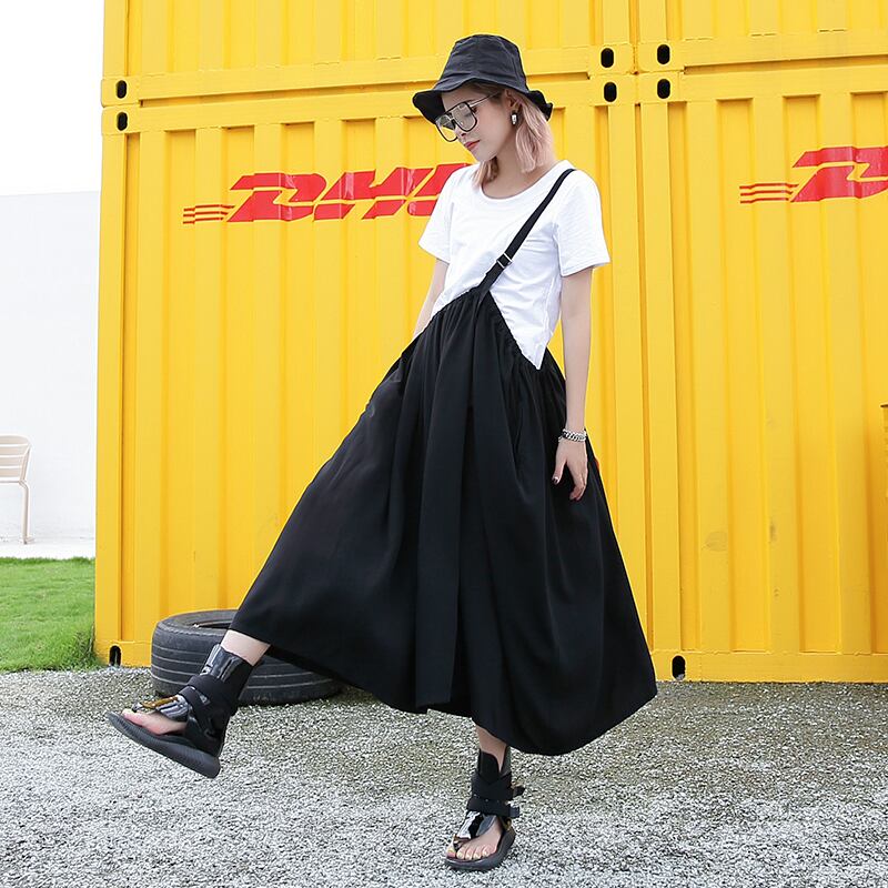 Tシャツ スカート スプリングサマースタイル 大きめサイズ 春物 夏物 ラブタオタオダレンハウス46067568159