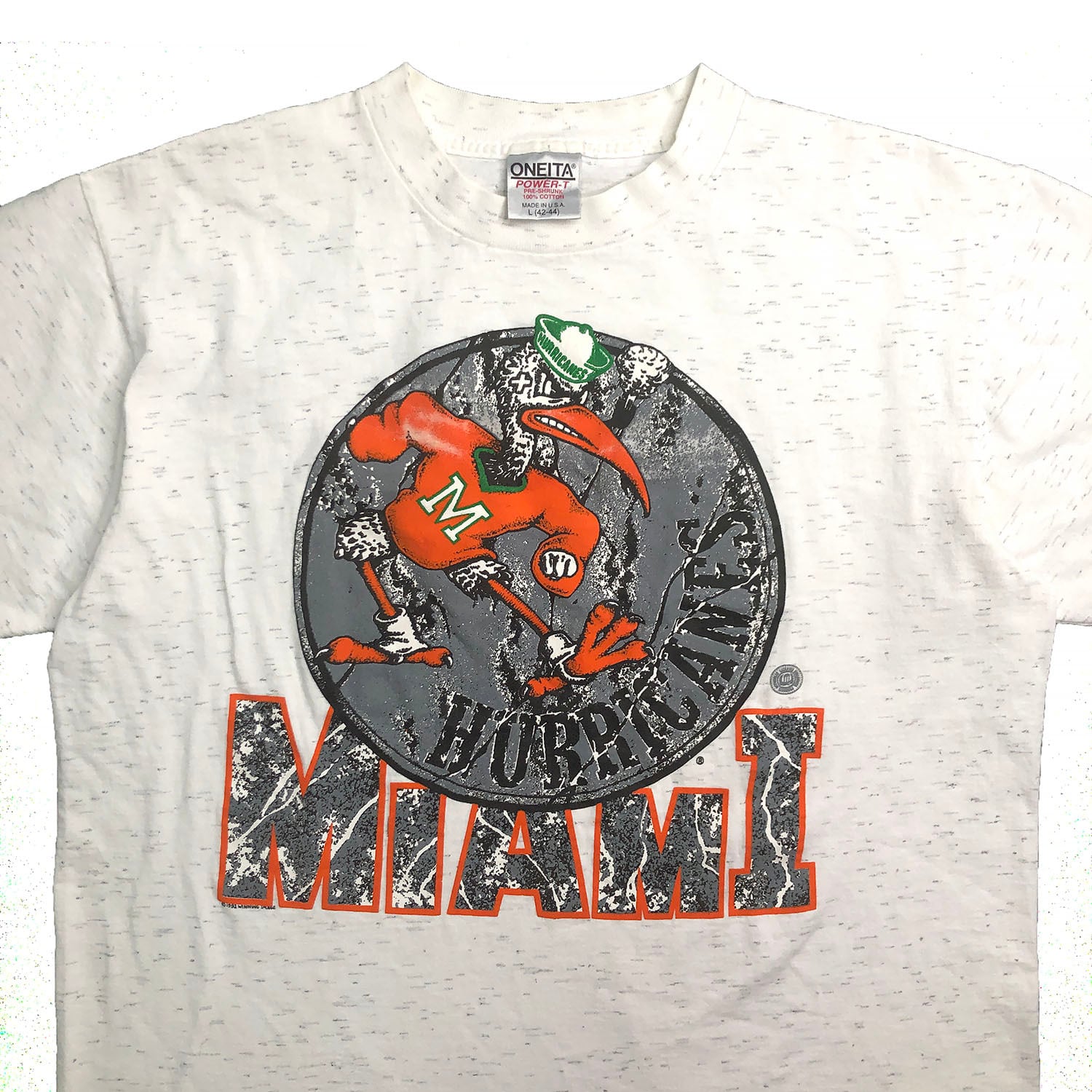 90S USA製 ヴィンテージ マイアミ大学 ハリケーンズ オールド Tシャツ