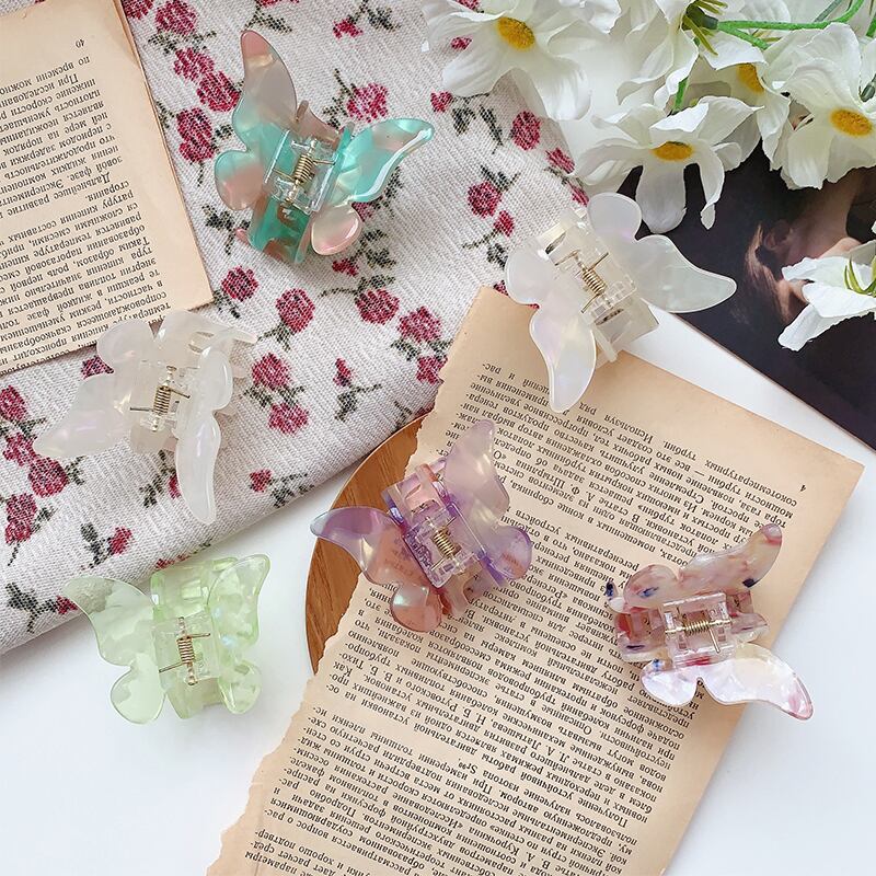 Butterflyデザイン ヘアアクセサリー バックアクセサリー ブラック・アイド・ピーズ36377072910