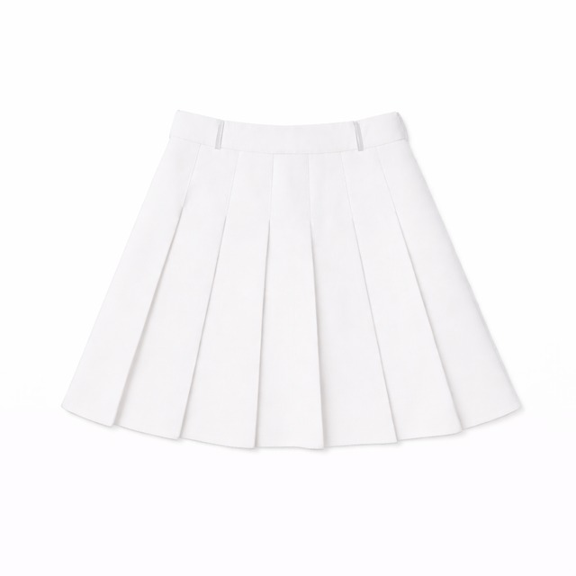 FLARE PLEATS SKIRT (OFF)