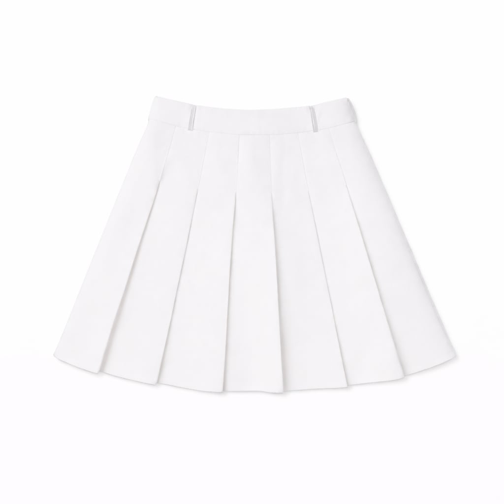 FLARE PLEATS SKIRT (OFF)