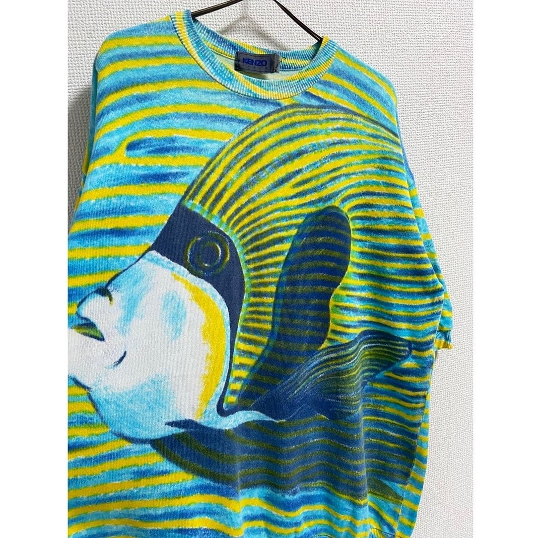 80s 〜 90s kenzo paris emperor angel fish printed tee | protocol
