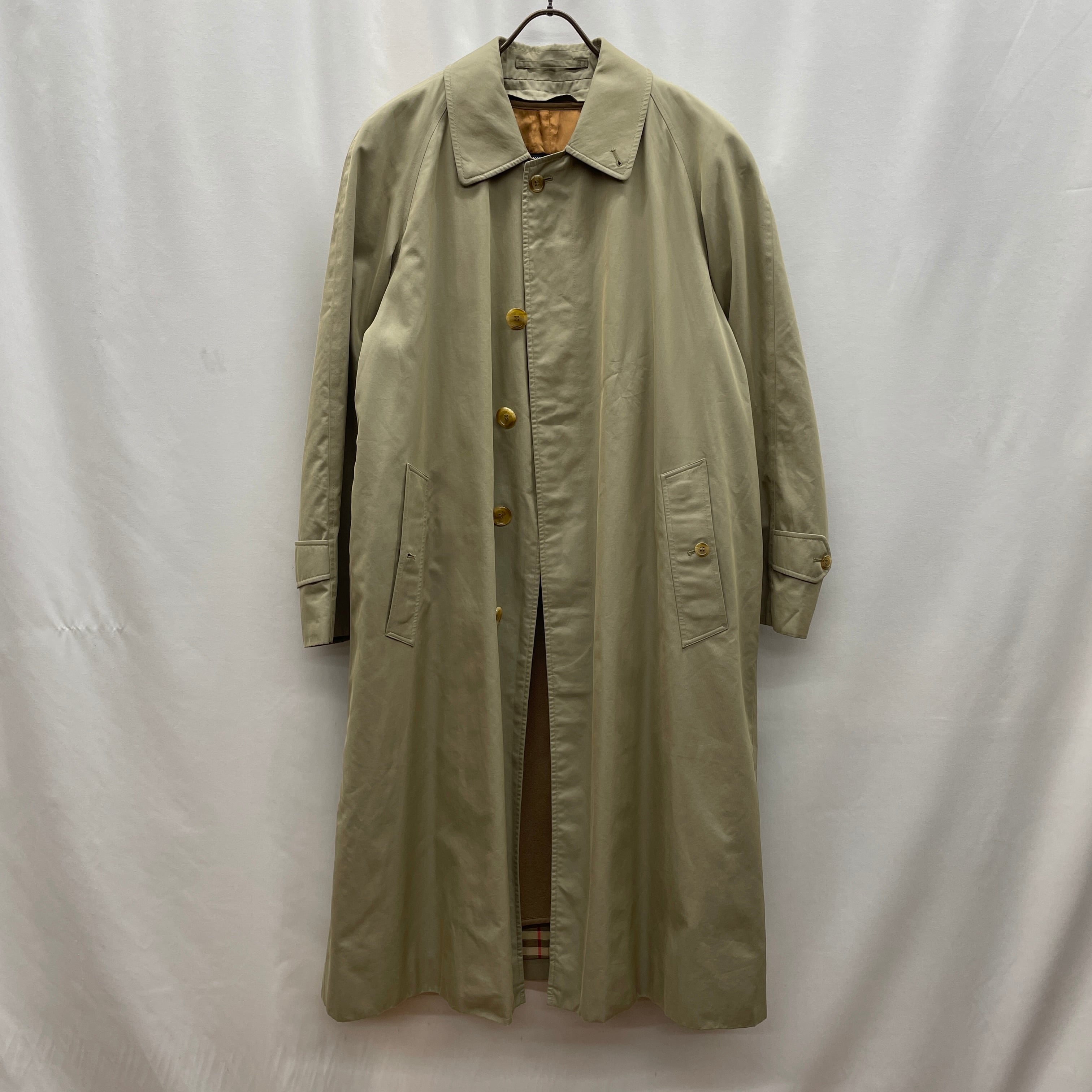 傑作BURBERRY ENGLAND 英国製バルマカンコート 玉虫色ライナー付き BURBERRYS】1995年 英国製 バルマカンコート burberrys burberry