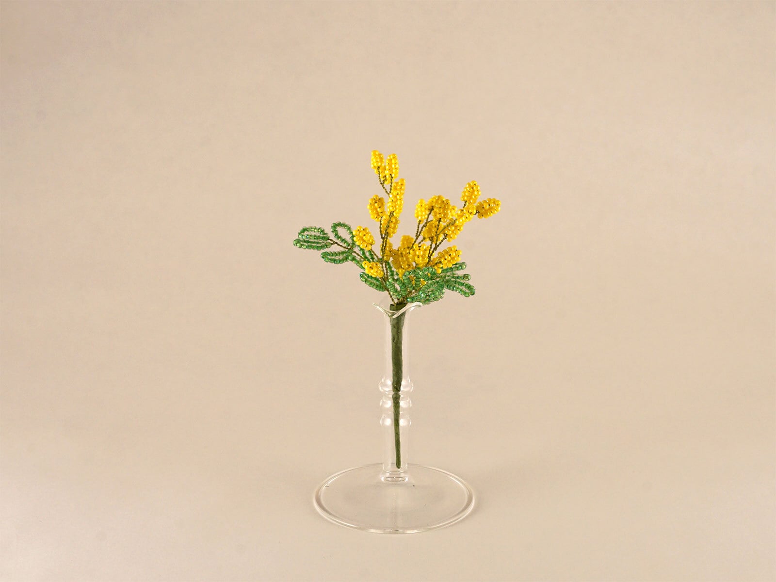 はじめてのビーズフラワーレッスン 01 ミモザ」 | 日本ビーズフラワー