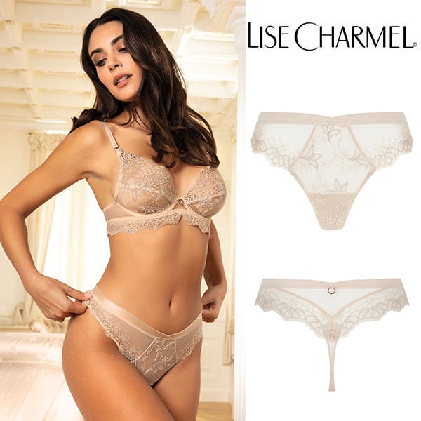 リズシャルメル Lise Charmel ブラジャーxタンガセット LISE CHARMEL リズシャルメル Fashion Eclat ブラセット FR85B 送料