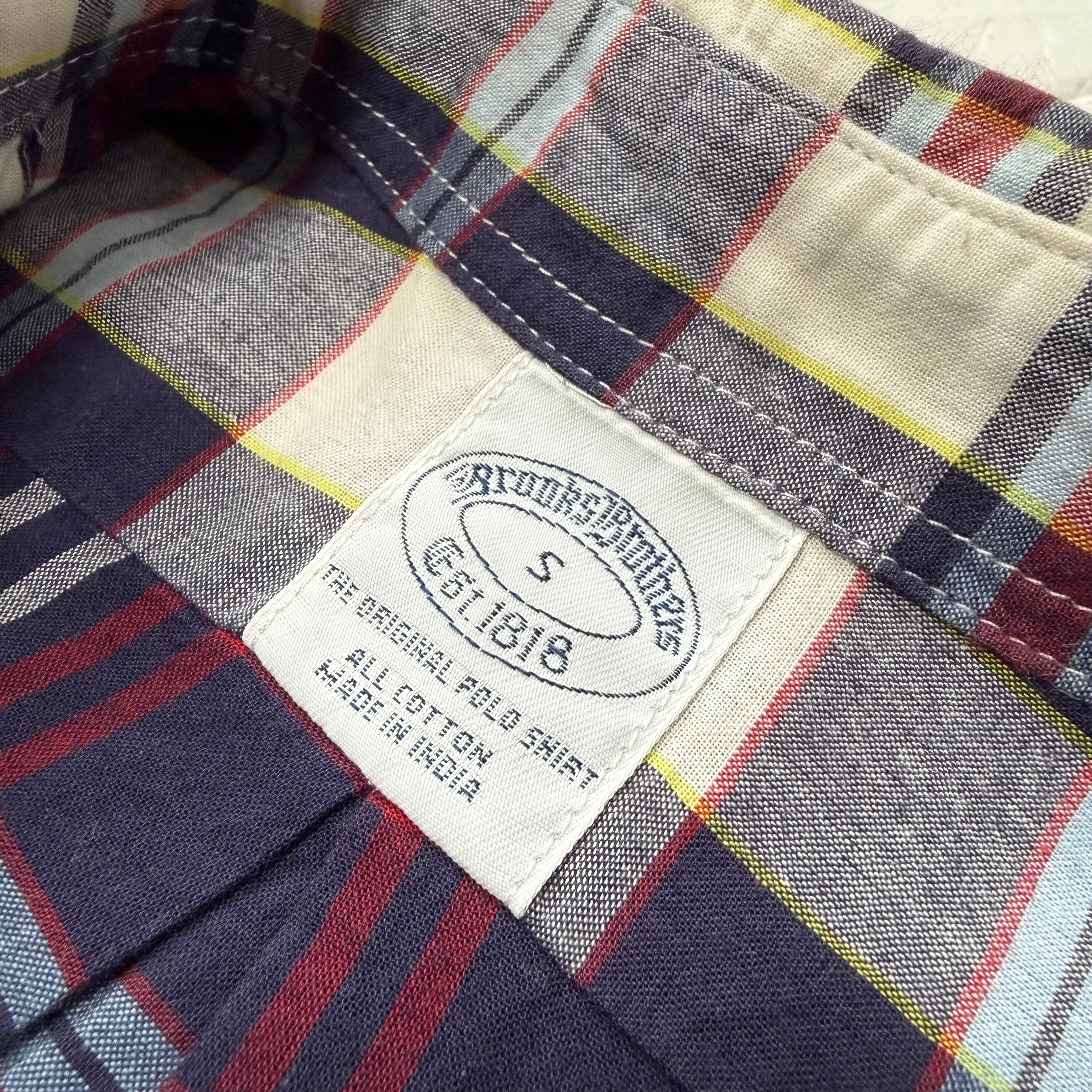 Brooks Brothers マドラスチェック ボタンダウンシャツ レッド