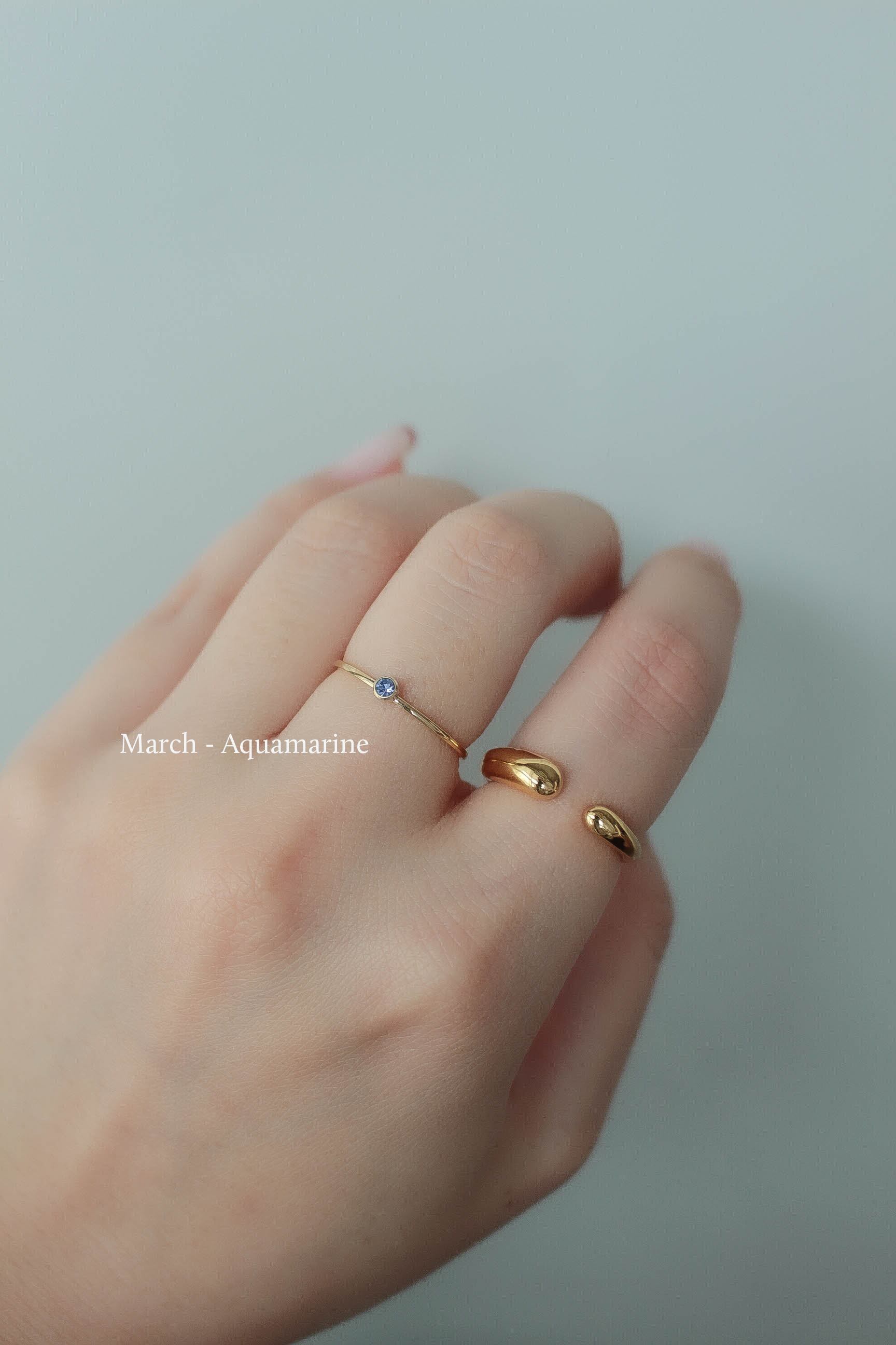 Birthstone Ring | ebine(エビネ)|金属アレルギー対応アクセサリー