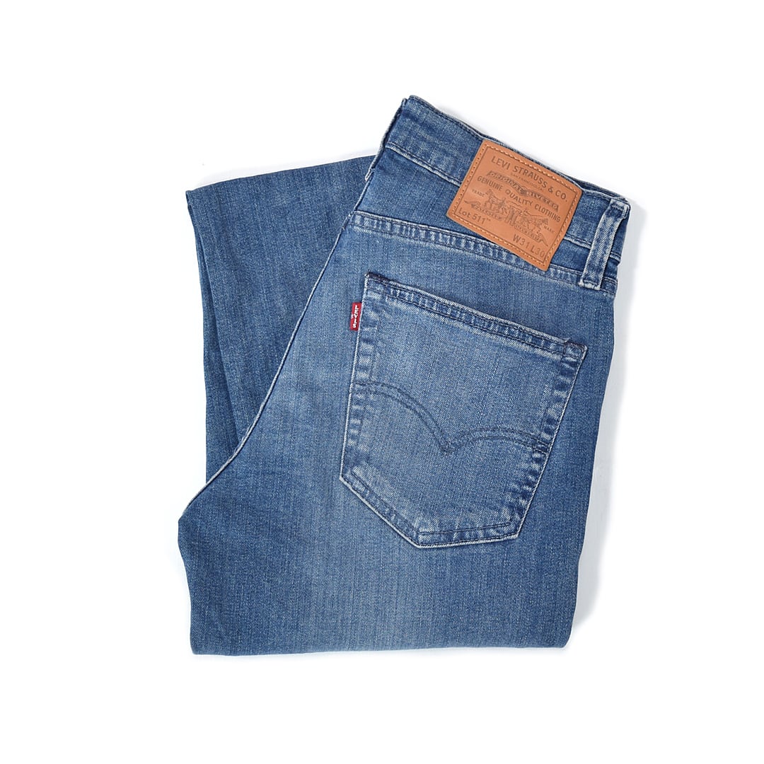 リーバイス 511 スキニー ジーンズ デニムパンツ スリム ストレッチ リーバイスプレミアム ビッグE Levis W31 古着 @EA0201