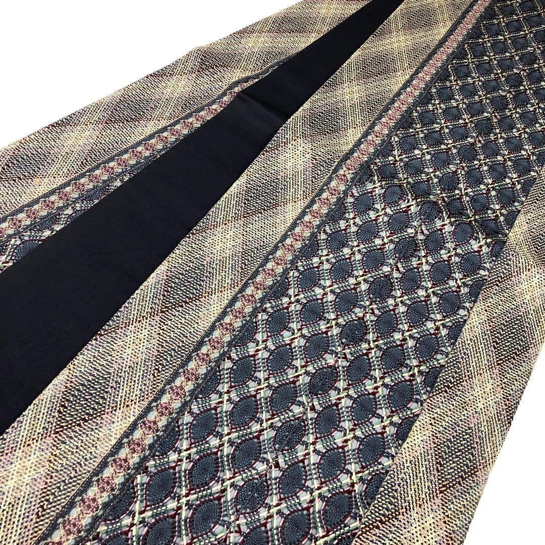 O-1091 袋帯 美しい織模様 やまとお誂え ガード加工 金糸-